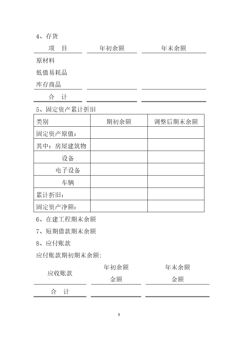 会计报表附注模板范文.docx第9页