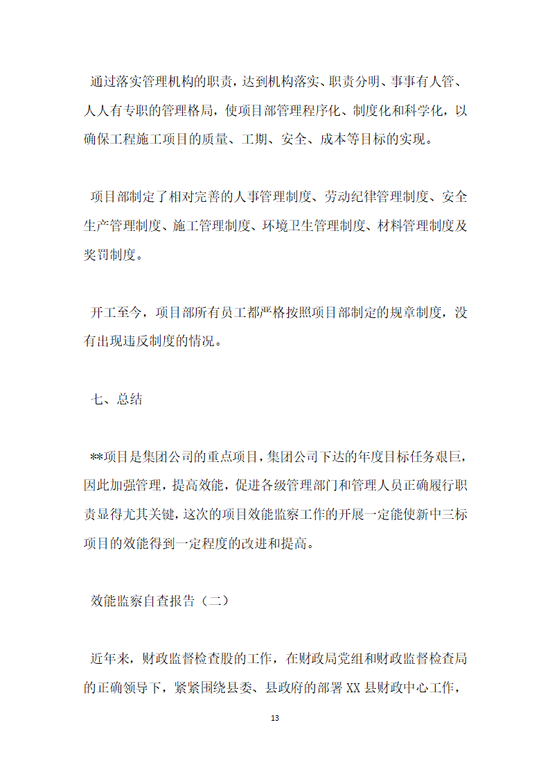 效能监察自查报告.docx第13页