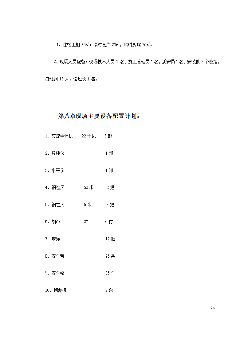 xxx中学体育馆网架及屋面板工程安装.doc第14页