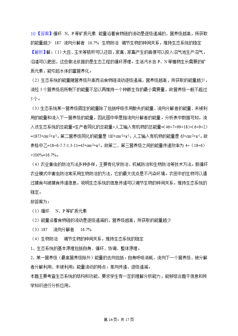 2023年山西省朔州市怀仁重点中学高考生物三模试卷-普通用卷（有解析）.doc第16页