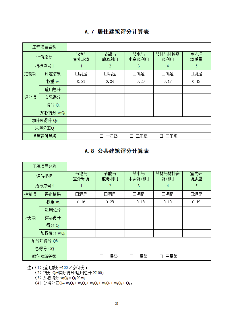 国标-绿色建筑施工图审查集成表（设计院专用）.docx第21页