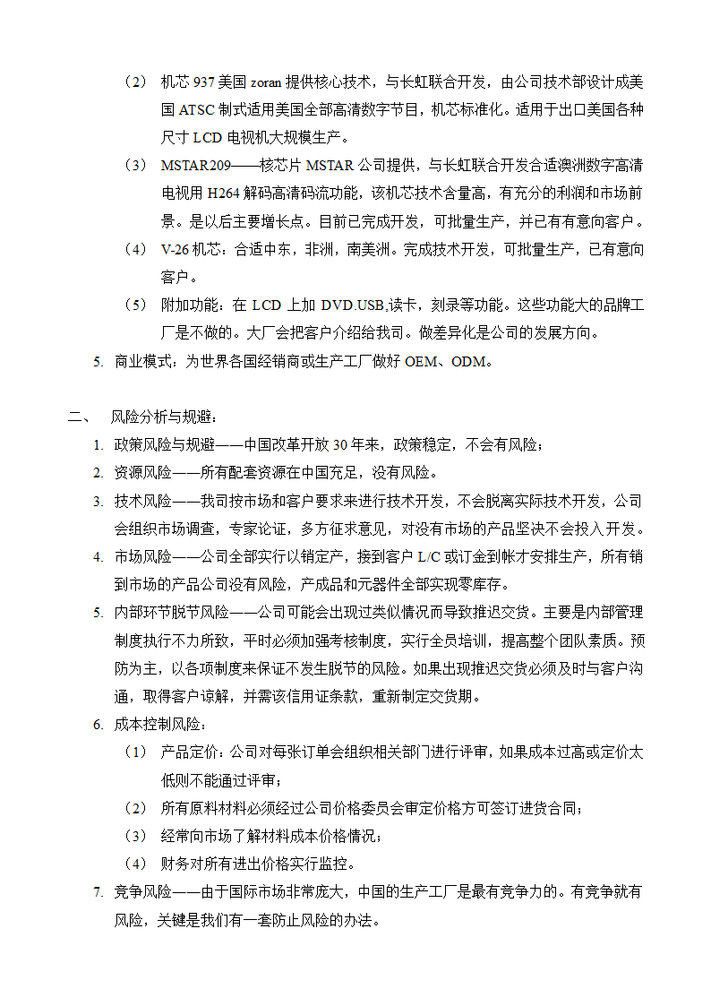 公司项目风险分析报告模板.doc第3页