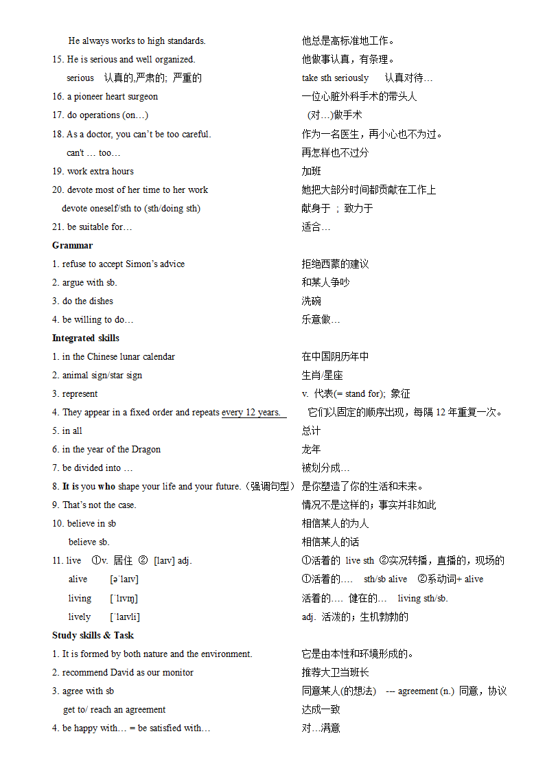 Unit 1 Know yourself知识点2022-2023学年牛津译林版九年级英语上册.doc第2页