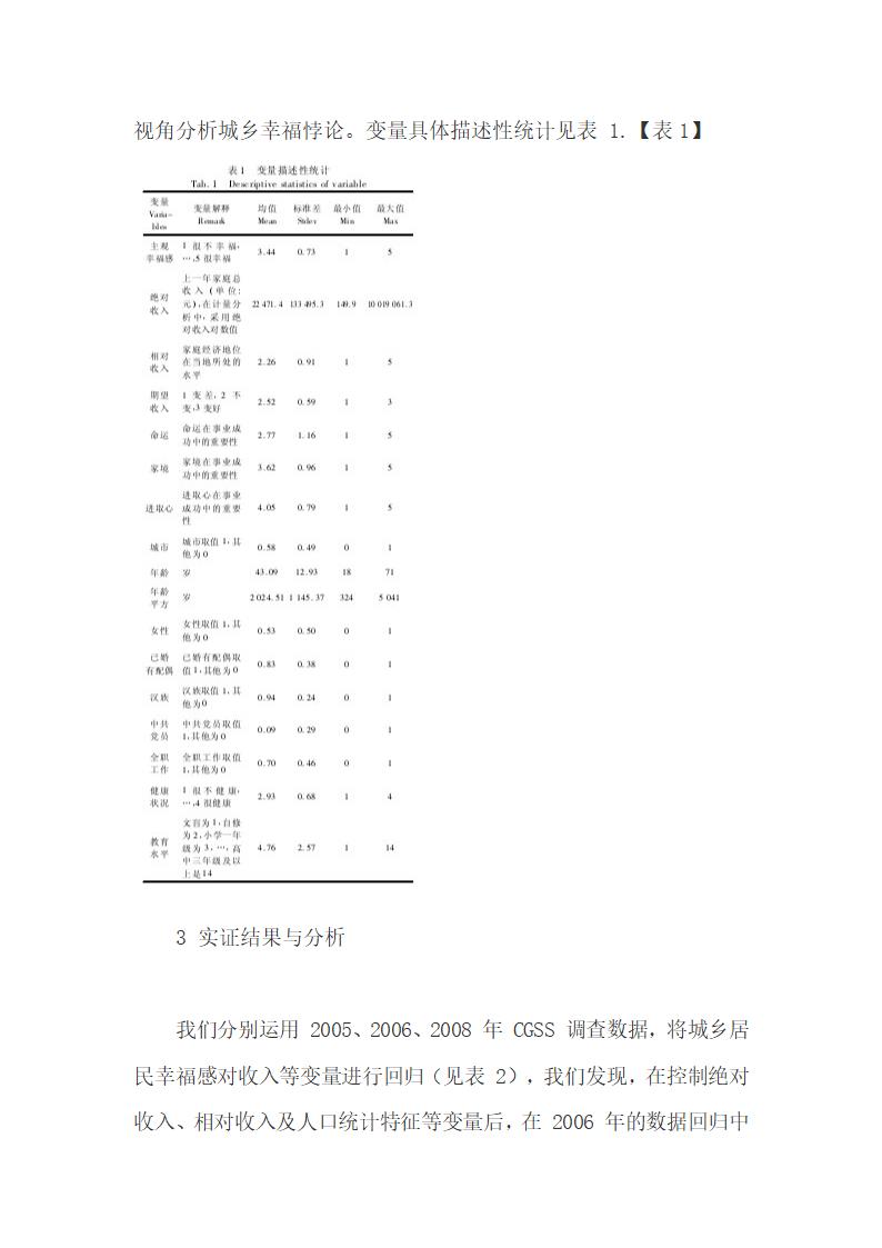 农村居民的主观幸福感强于城镇居民的悖论研究.docx第7页