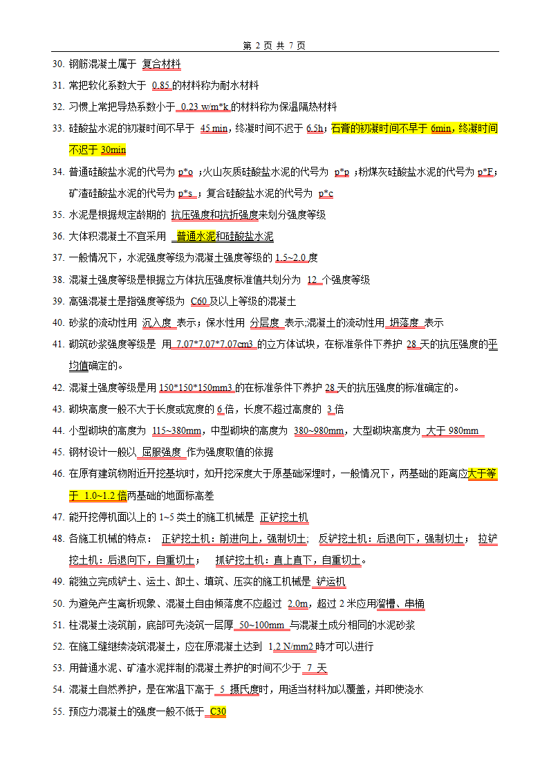 建筑工程技术造价员考点汇总.doc第2页