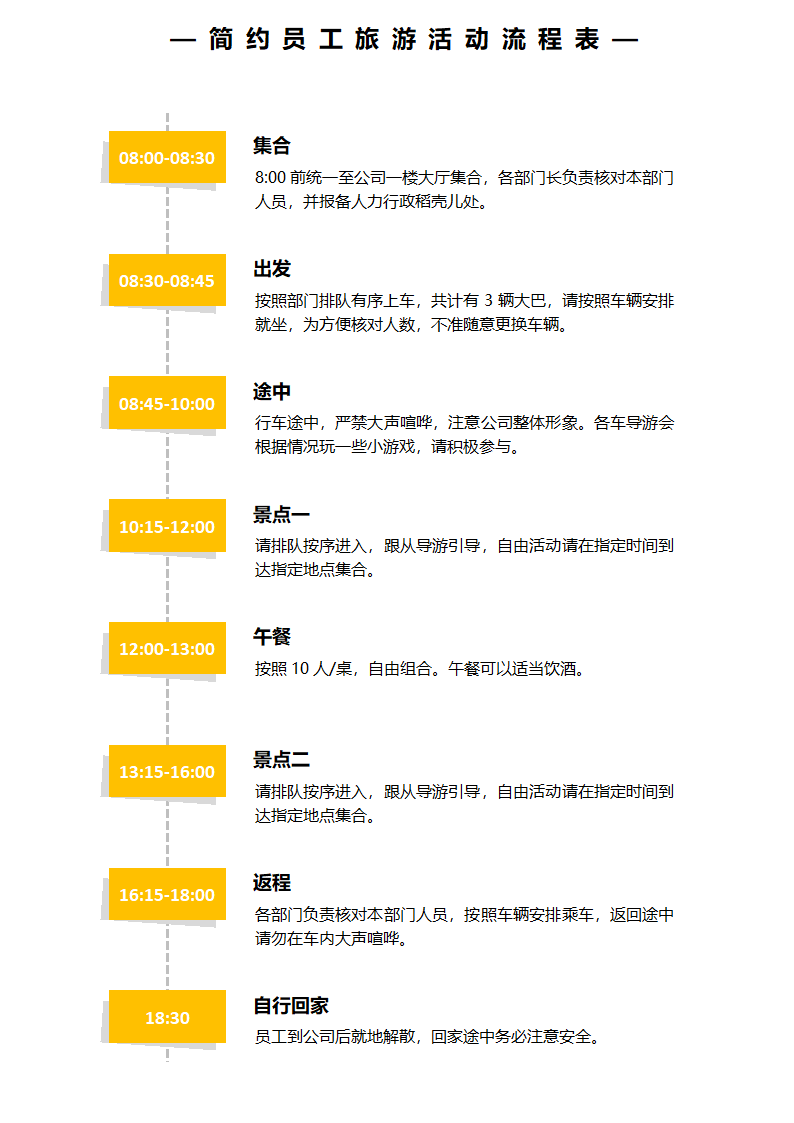 简约活动流程表员工活动流程.docx