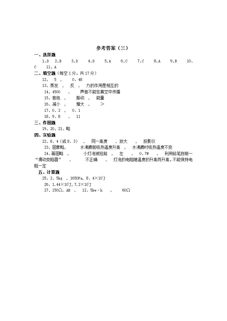 初三中考物理总复习（三）.doc第6页