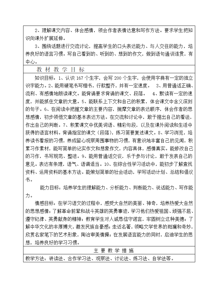 语文教学计划五年级第二学期.doc第5页