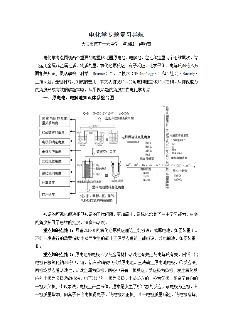 电化学专题复习导航.doc