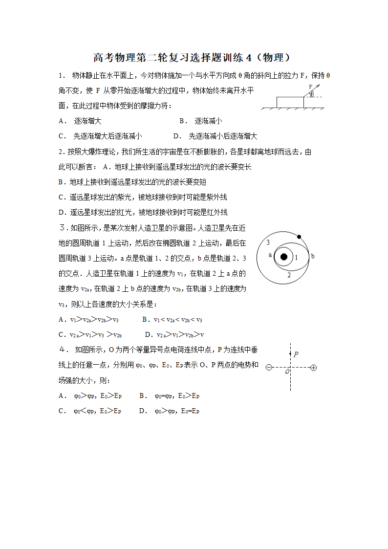 高考物理复习选择题训练附答案.doc第1页