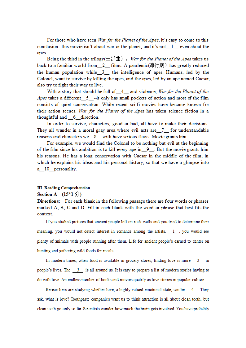 上海市重点中学2023-2024学年高二上学期第一次月考卷英语试卷(含答案）.doc第2页