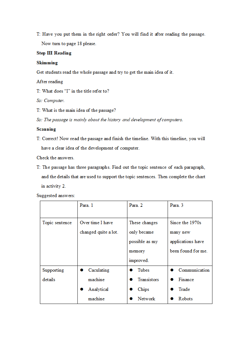 人教高中英语 必修二 Unit 3 Computers 全单元教案（英文版）.doc第7页