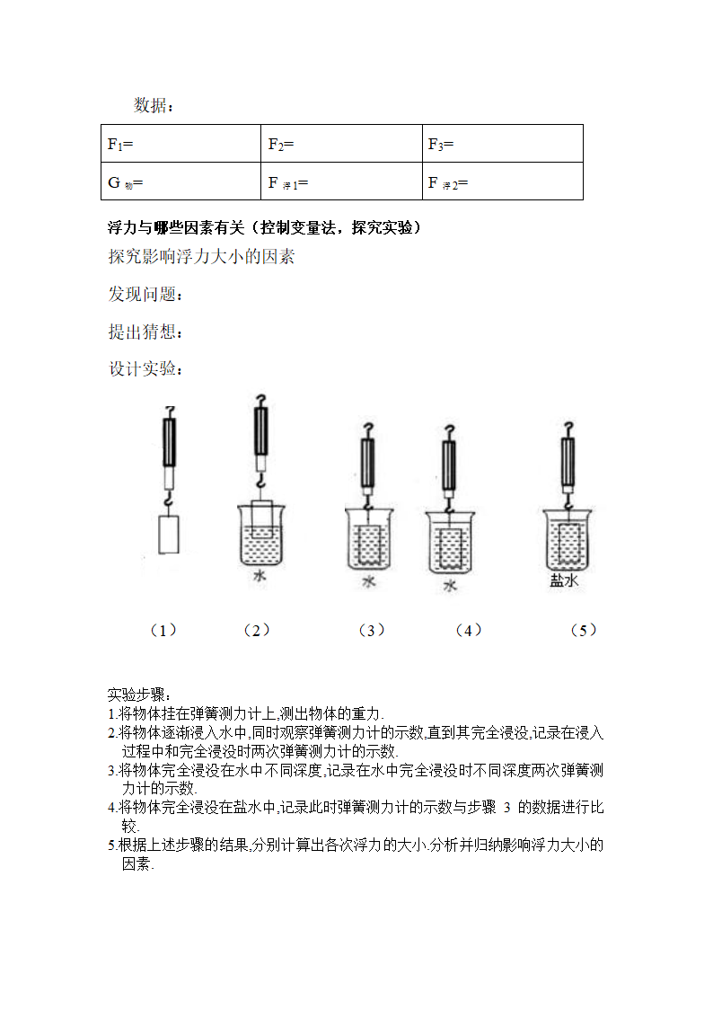 苏科版八下物理 10.4浮力  教案.doc第3页