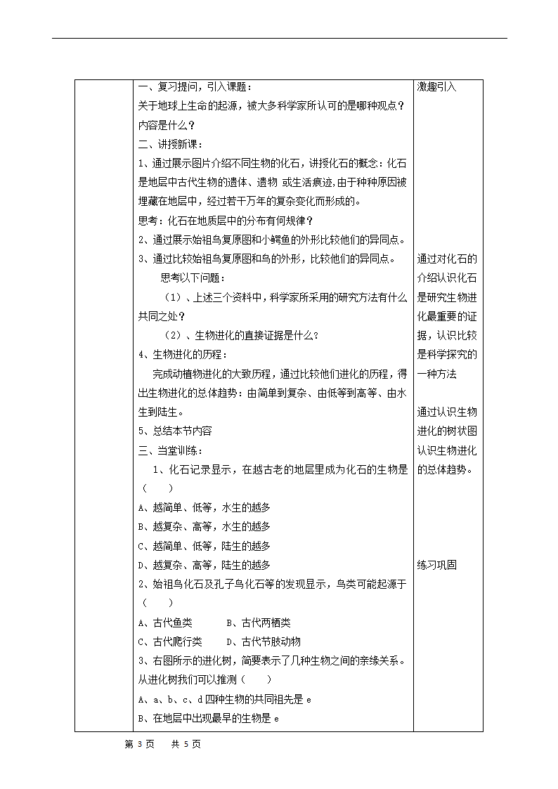 7.3.2生物进化历程教案.doc第3页