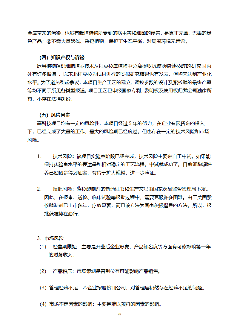 医药开发公司融资计划书.doc第28页