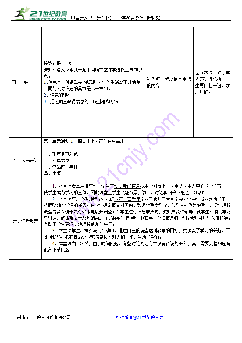 活动1 调查周围人群的信息需求 教案 (2).doc第3页