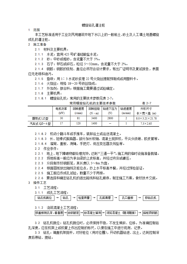 螺旋钻孔桩施工工艺.doc