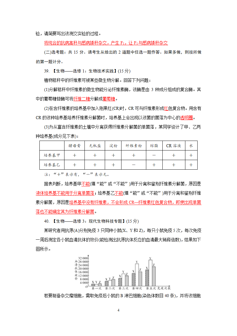 2014年高考理科综合生物全国Ⅰ卷.doc第4页