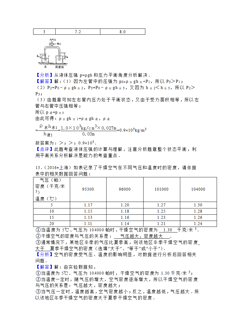 2017年中考物理复习：质量和密度.doc第7页