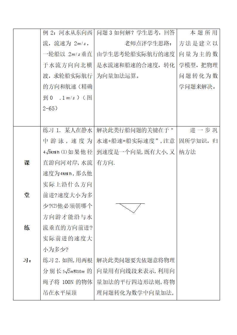 《向量在物理中的应用》参考教案.doc.doc第5页