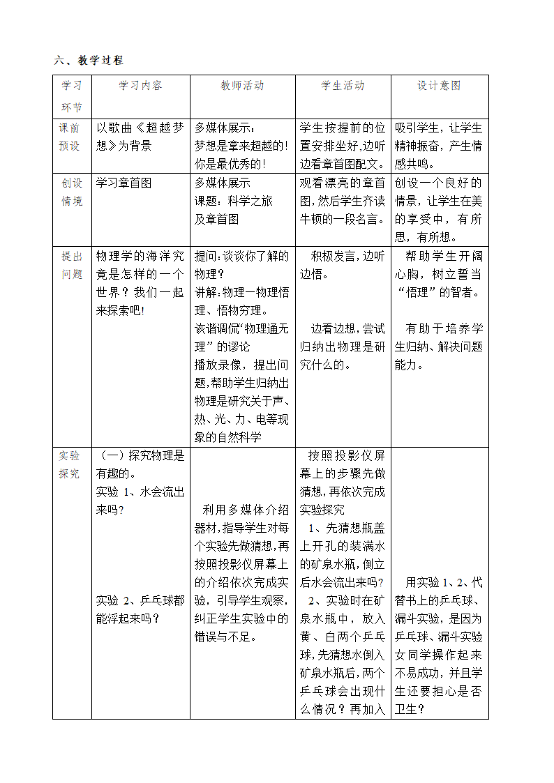 人教版物理八年级上册 科学之旅 教案.doc第2页