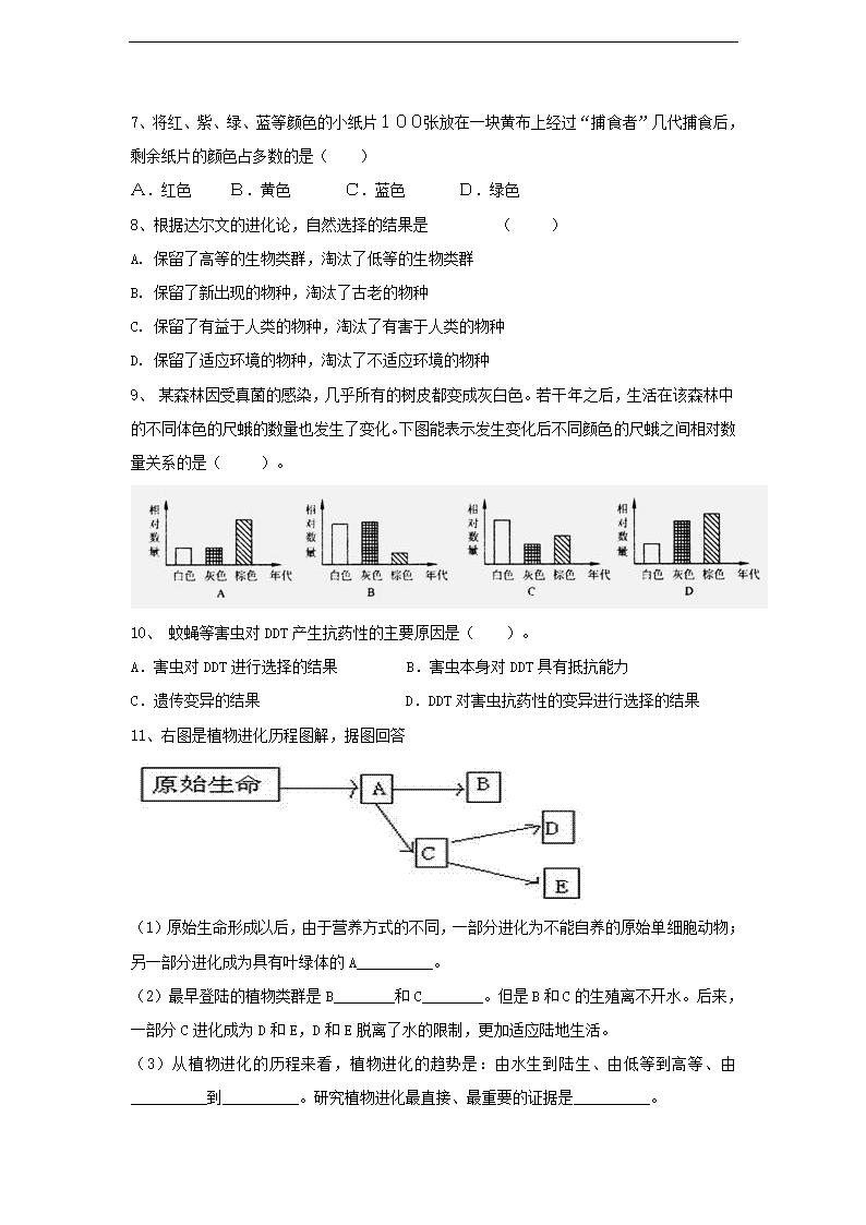 生命的起源和生物的进化复习学案.doc第3页