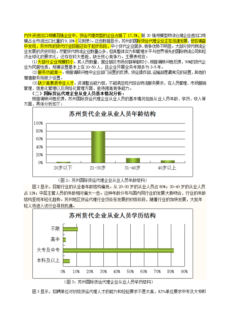 苏州地区国际货运企业人才需求现状与就业前景的调研报告.doc第2页