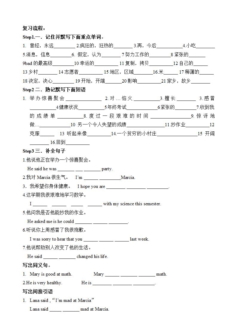 鲁教版英语 中考一轮教材复习学案.doc第33页