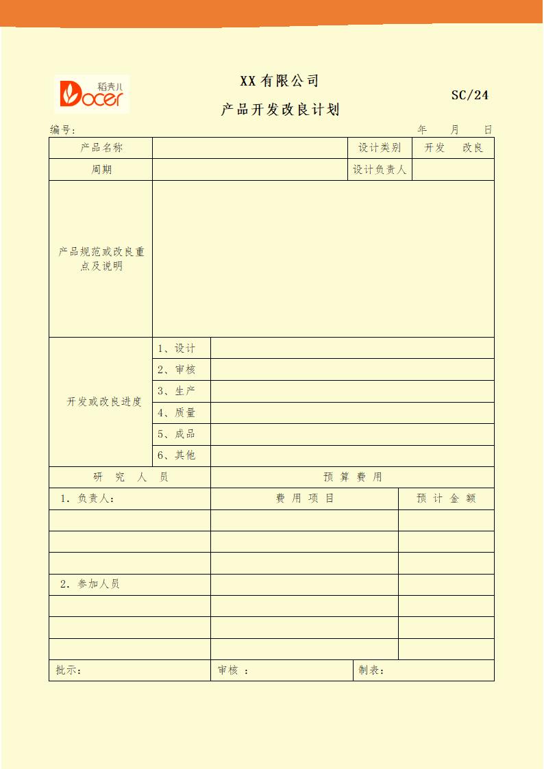 产品开发改良计划.docx第1页