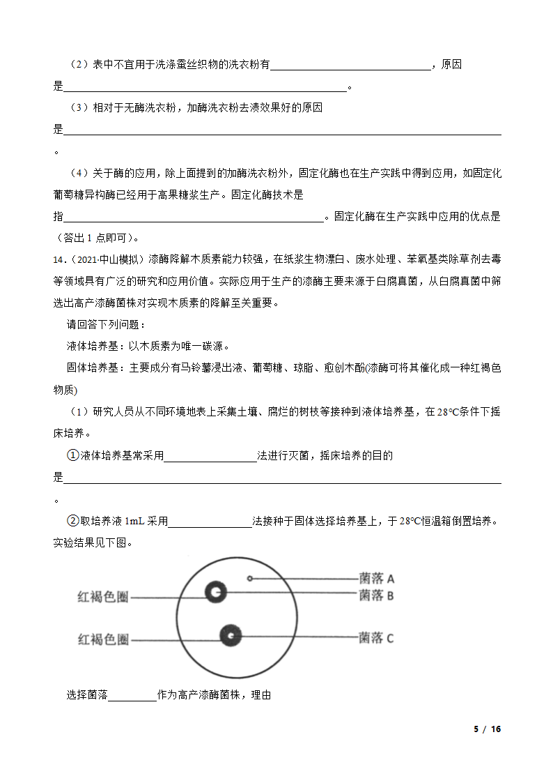 高考生物复习微专题42 酶的应用.doc第5页