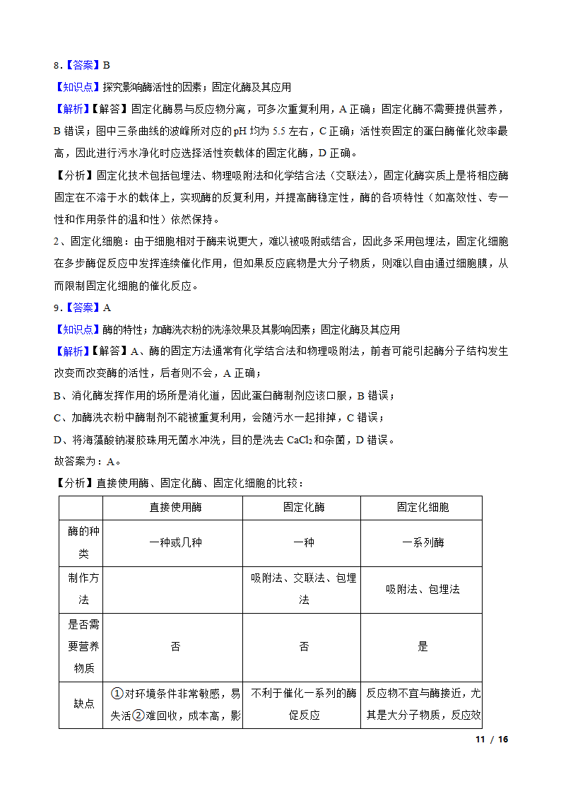 高考生物复习微专题42 酶的应用.doc第11页