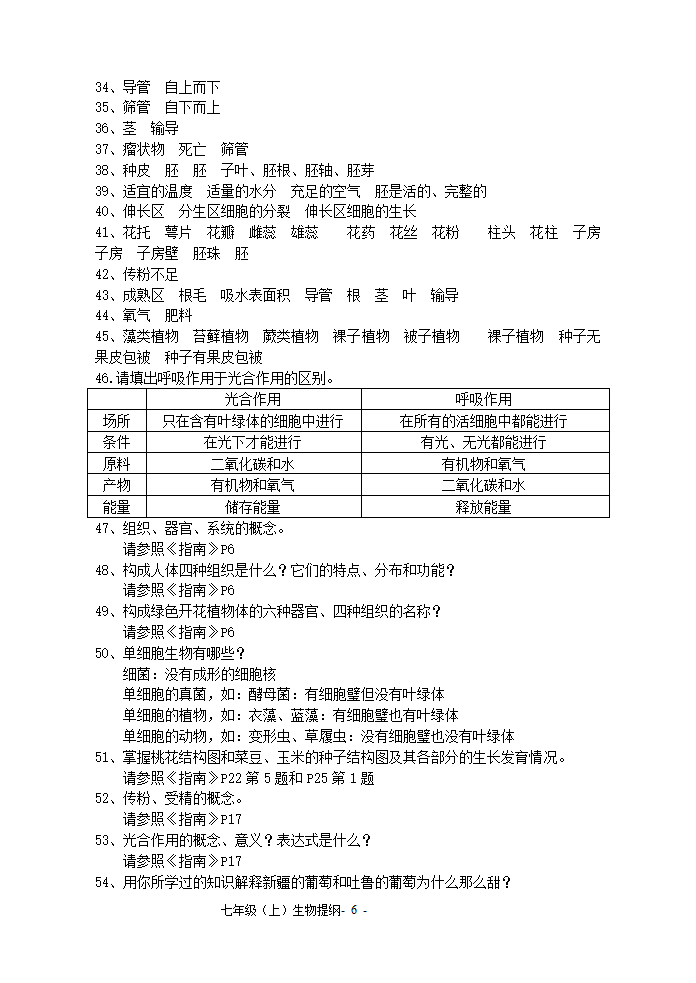 七年级(上)生物期末提纲.doc第6页