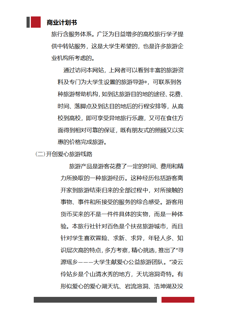 大学生旅行社经营开发商业计划书.docx第11页