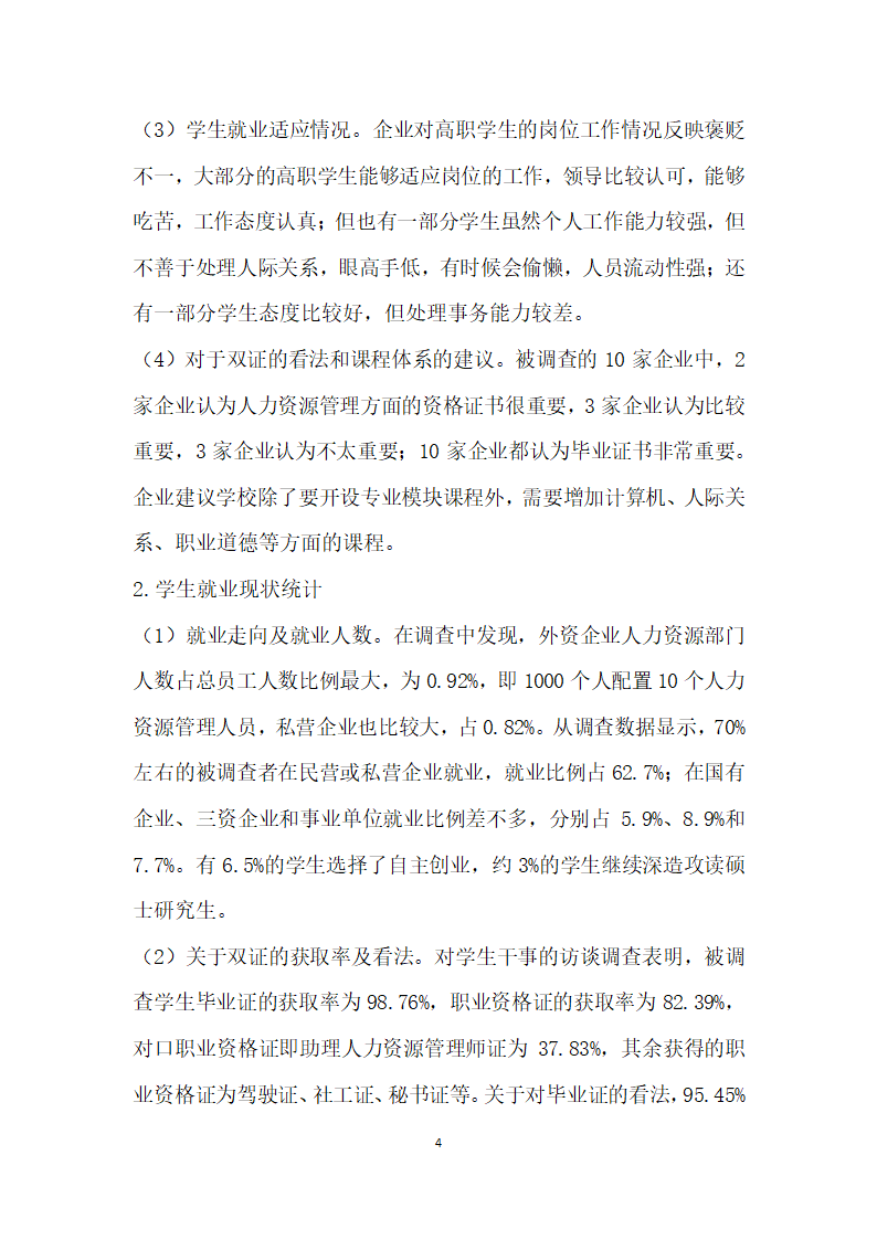 湖南高职院校人力资源管理专业岗位需求调查.docx第4页