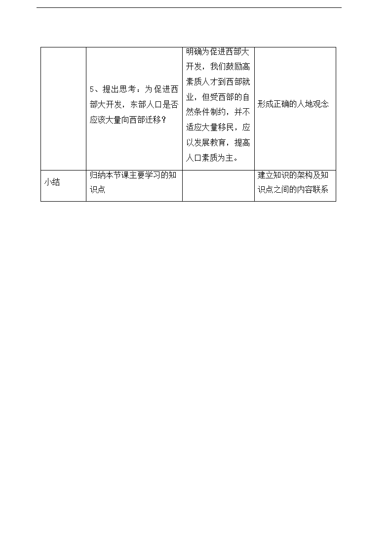 人教版八年级地理上册1.2人口教案（表格式）.doc第5页