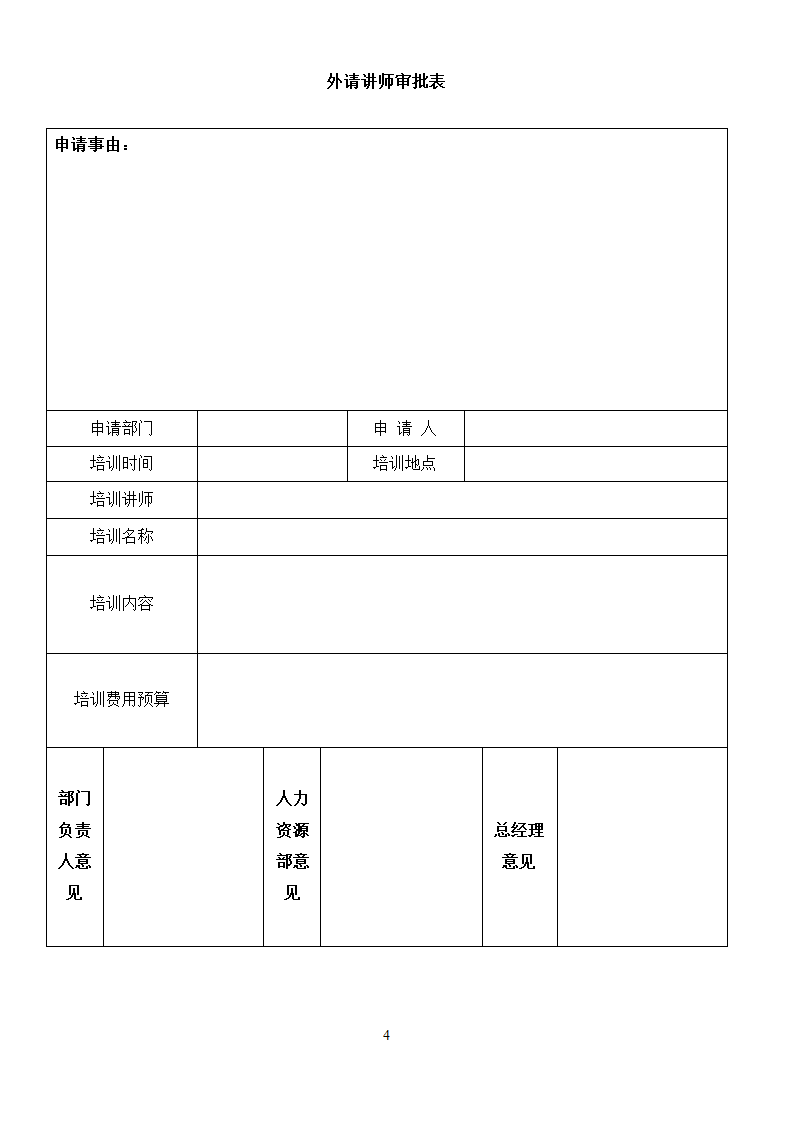 培训需求调查表外培申请表培训效果调查表及签到表.docx第4页