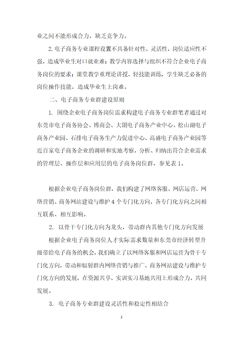 以岗位需求为导向的中职电子商务专业群建设初探.docx第2页