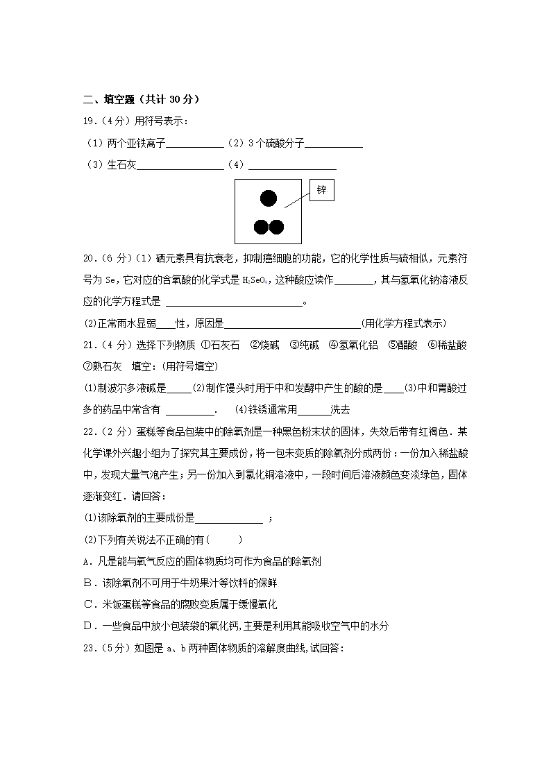 初三化学中考模拟试题1.doc第4页