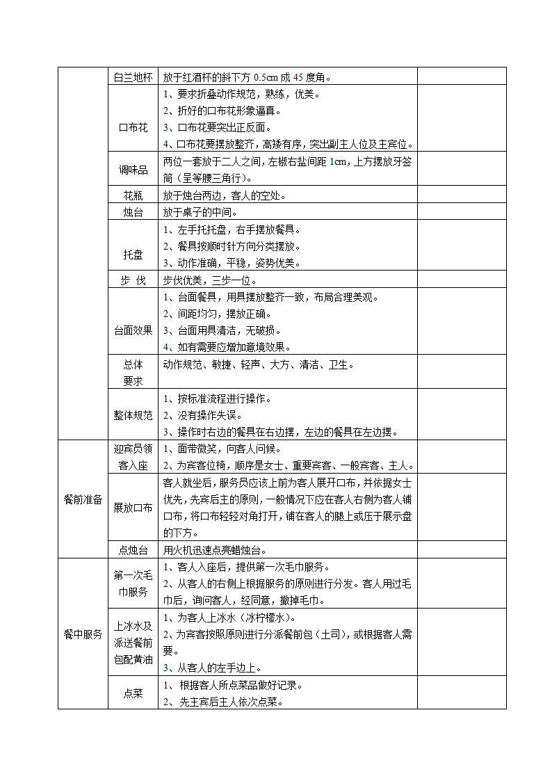 餐饮部西餐服务工作流程.docx第2页