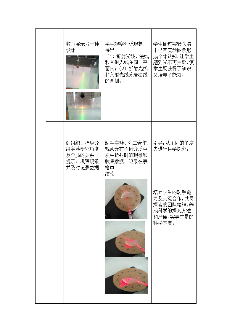 粤教版八年级上册物理  3.4探究光的折射规律 教案.doc第4页