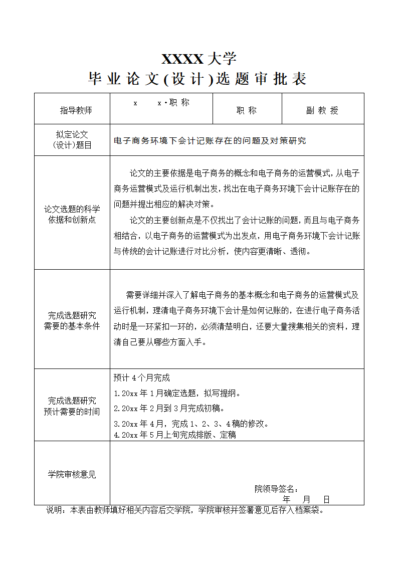 毕业论文选题审批表.docx