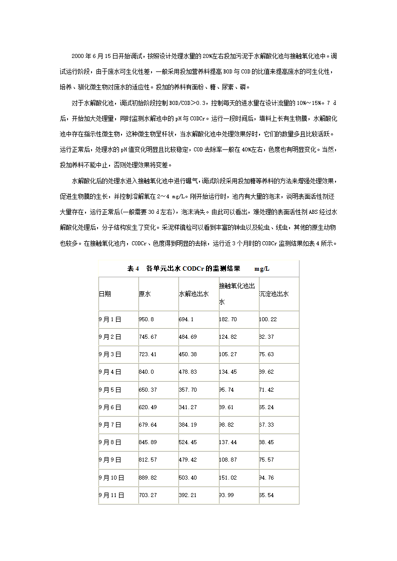 水解与接触氧化工艺处理印染废水.doc第3页