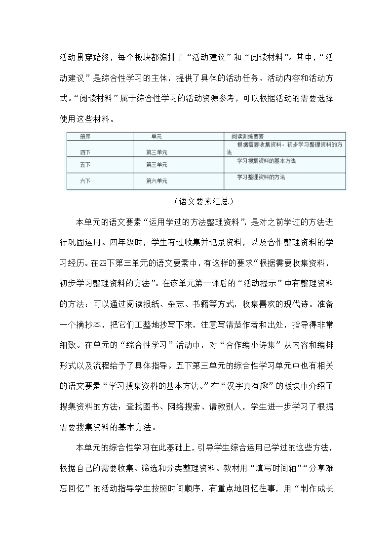 部编版语文六年级下册第六单元教材解读  教案.doc第2页