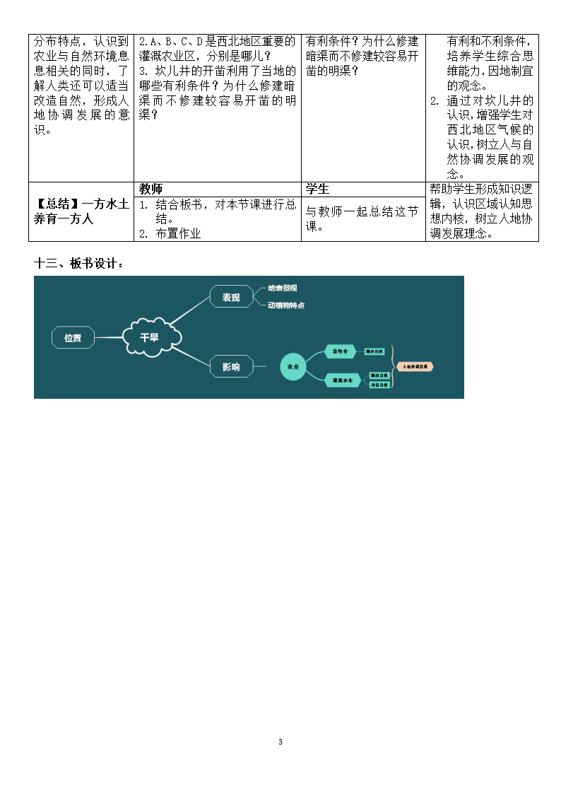 粤教版八下地理 6.3西北地区教案（表格式）.doc第3页