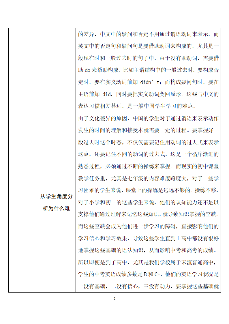 七年级下册英语  一般过去时  教案.doc第2页