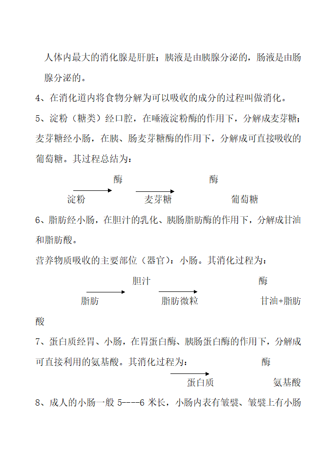 七年级生物下册总复习提纲.docx第7页