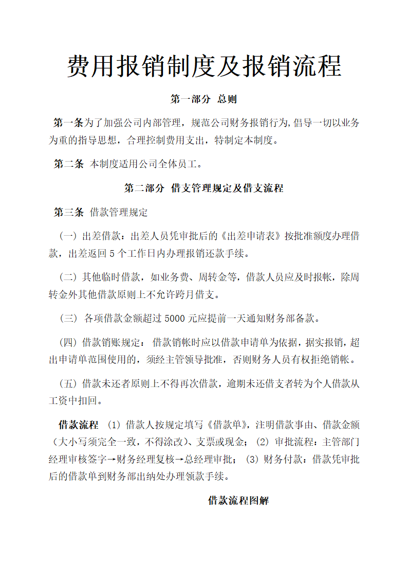 费用报销制度及报销流程.docx