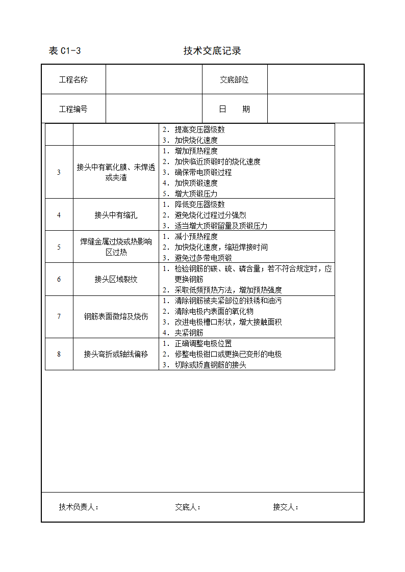 钢筋闪光对焊工艺标准技术交底施工组织设计.doc第6页