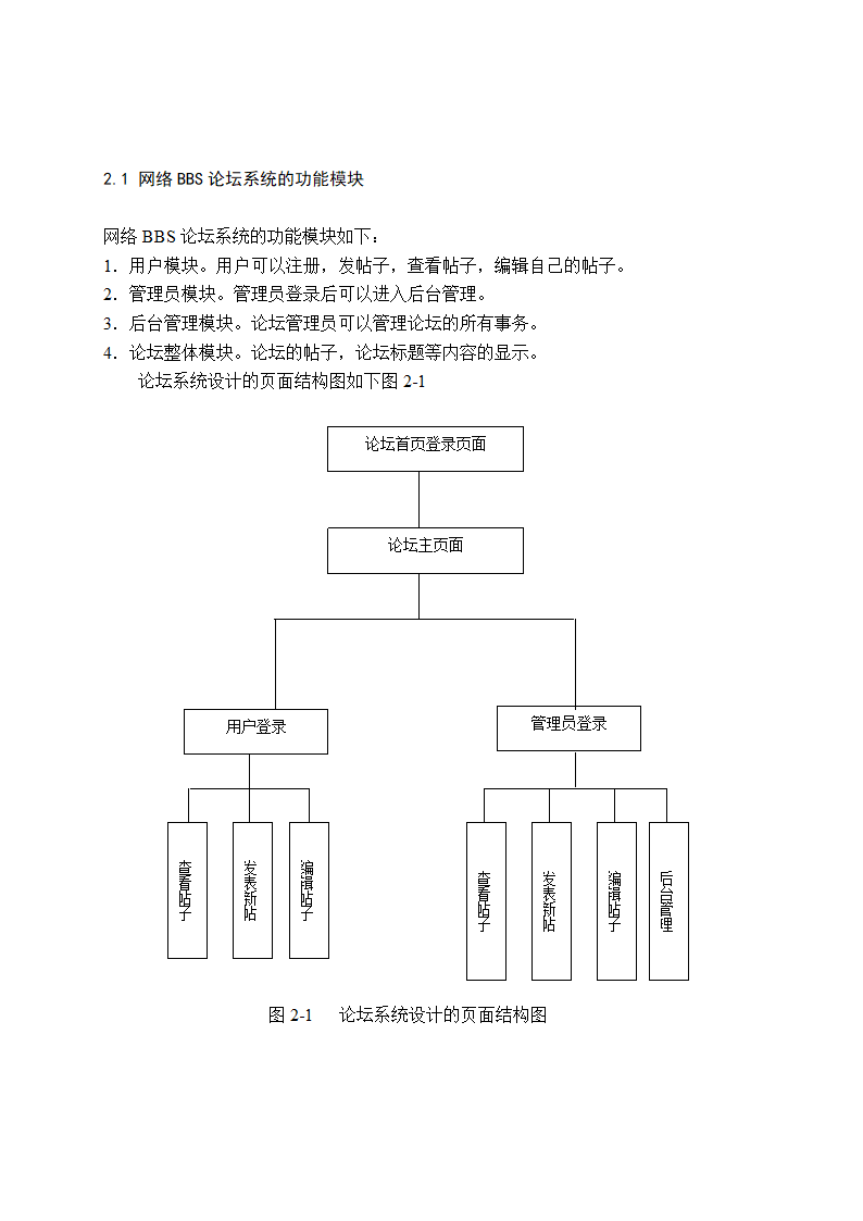 网络BBS论坛系统设计毕业论文.doc第5页