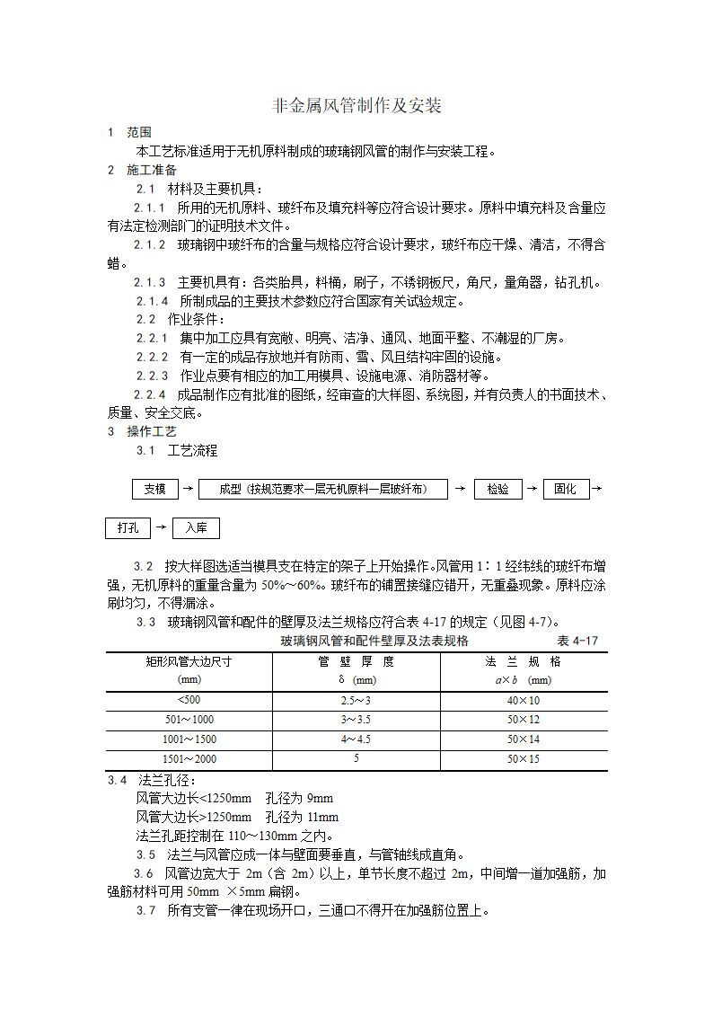 浅析非金属风管制作及安装工艺.doc第1页